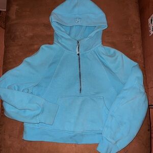 Lulu scuba electric torquise Half-Zip Hoodie m/l sold out color